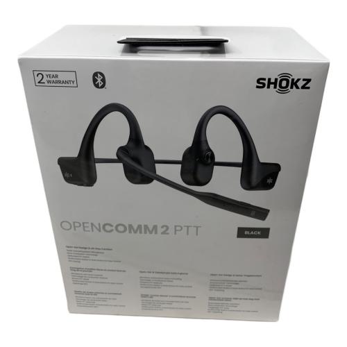 SHOKZ (ショックス) ワイヤレス骨伝導ヘッドセット OpenComm2 PTT C1225530102313