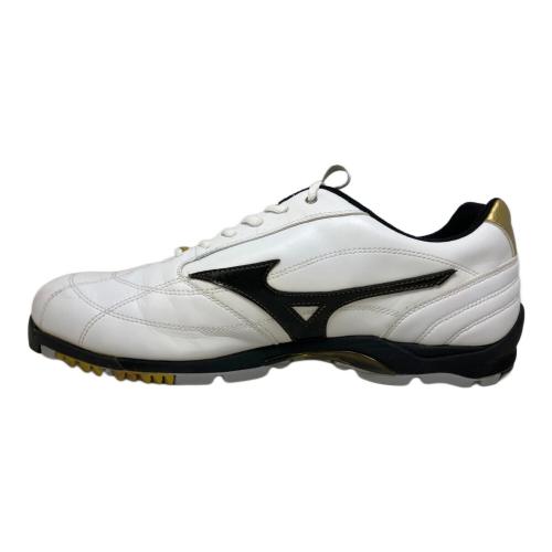 MIZUNO (ミズノ) ゴルフシューズ LS-025 メンズ SIZE 29cm ホワイト×ブラック×ゴールド