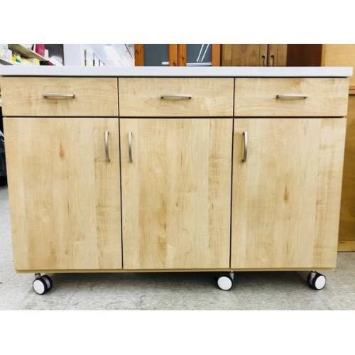 ニトリ キッチンカウンター ナチュラル×ホワイト