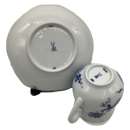 Meissen (マイセン) コーヒーカップ&ソーサー ブルーオーキッド