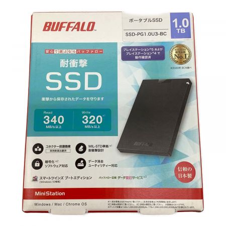 BUFFALO (バッファロー) 外付けSSD SSD-PG1.0U3-BC