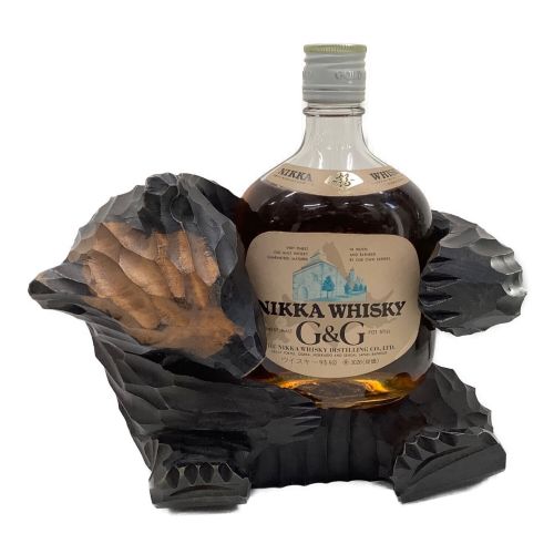 ニッカ ニッカウイスキー 380ml G&G 木彫り