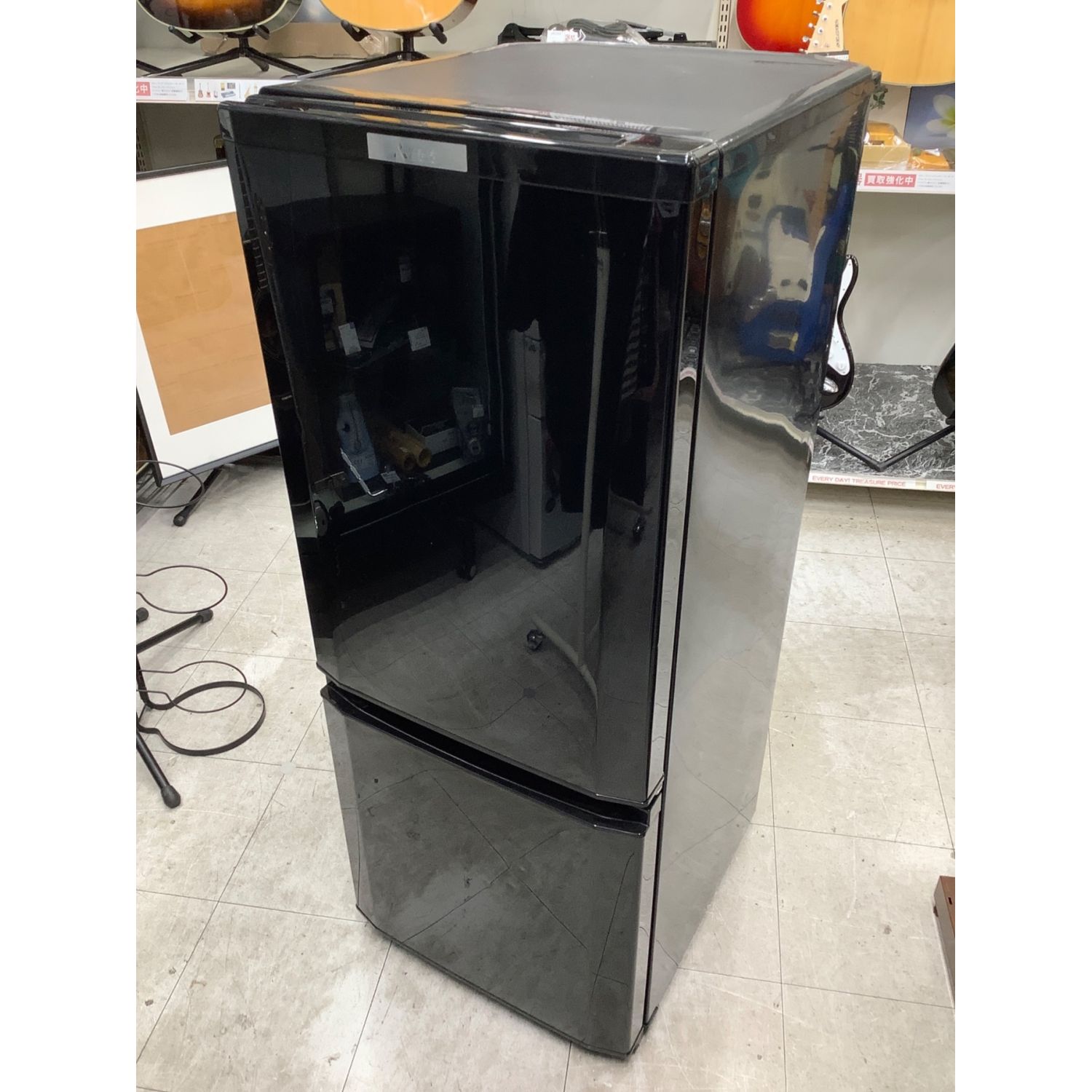 三菱 2ドア冷凍冷蔵庫 ノンフロン 2018年製 MR-P15C-B 146L - キッチン家電