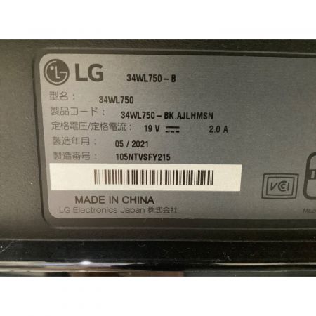 LG (エルジー) 液晶モニター 313 34WL750 - -