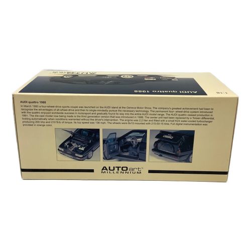 AUTOart (オートアート) モデルカー 箱ヤケ有り 1/18 Audi Quattro 1988 LWB Black 70301