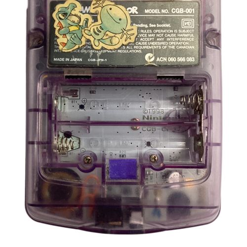 Nintendo (ニンテンドウ) GAMEBOY COLOR CGB-001 動作確認済み ACN060566083