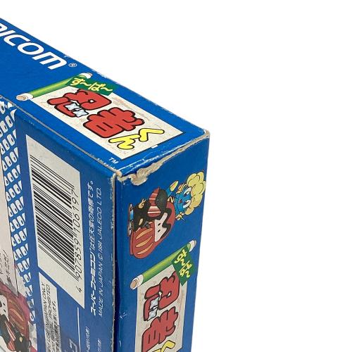JALECO すーぱー忍者くん スーパーファミコン用ソフト 箱ヤケ、イタミ有り 落書き有り -