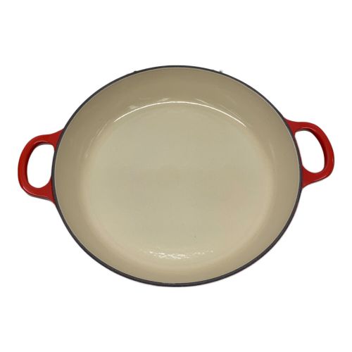 LE CREUSET (ルクルーゼ) 両手鍋 レッド 26cm ビュッフェ・キャセロール