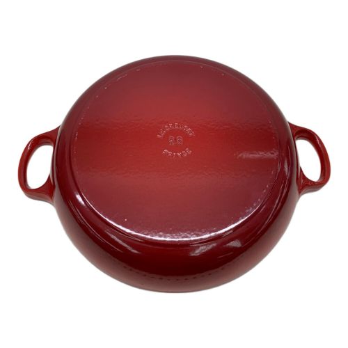 LE CREUSET (ルクルーゼ) 両手鍋 レッド 26cm ビュッフェ・キャセロール