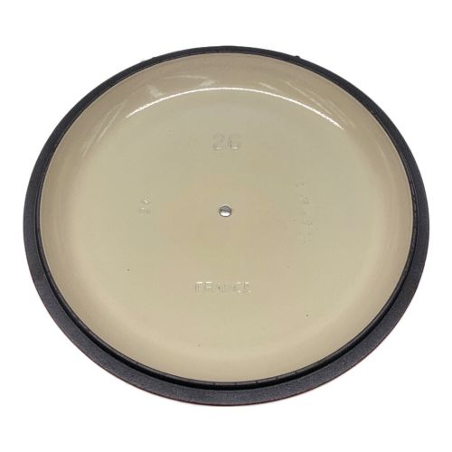 LE CREUSET (ルクルーゼ) 両手鍋 レッド 26cm ビュッフェ・キャセロール