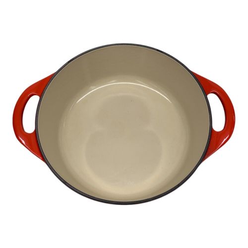 LE CREUSET (ルクルーゼ) 両手鍋 20cm レッド ココット・ロンド