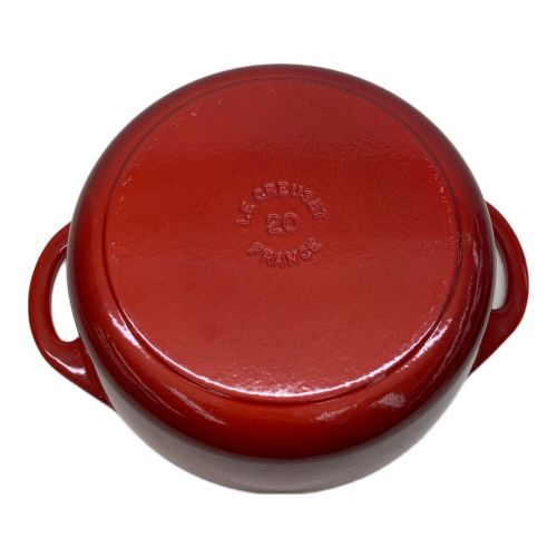 LE CREUSET (ルクルーゼ) 両手鍋 20cm レッド ココット・ロンド