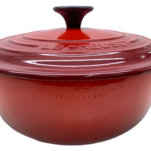 LE CREUSET (ルクルーゼ) 両手鍋 20cm レッド ココット・ロンド