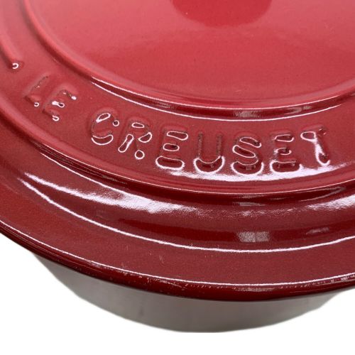 LE CREUSET (ルクルーゼ) 両手鍋 22cm ワインレッド ココット・ロンド