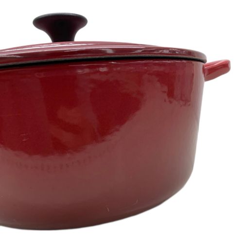 LE CREUSET (ルクルーゼ) 両手鍋 22cm ワインレッド ココット・ロンド