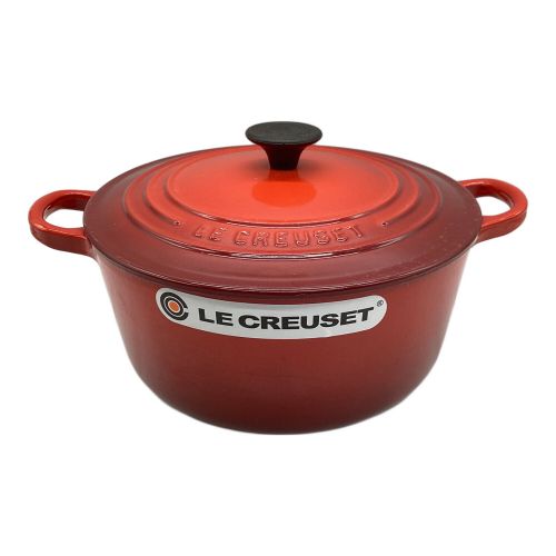 LE CREUSET (ルクルーゼ) 22cm両手鍋（3.3L） レッド