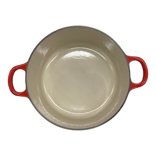 LE CREUSET (ルクルーゼ) 22cm両手鍋（3.3L） レッド