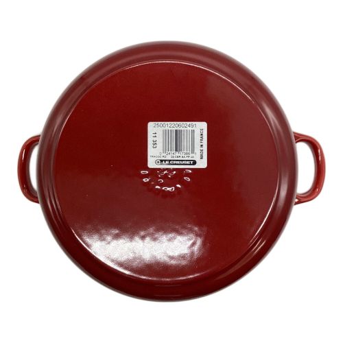 LE CREUSET (ルクルーゼ) 22cm両手鍋（3.3L） レッド