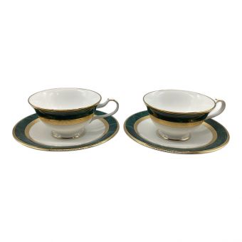 Noritake (ノリタケ) ティーカップ&ソーサー 裏面pasco表記 フィッツジェラルド&ヘミングウェイ 2Pセット