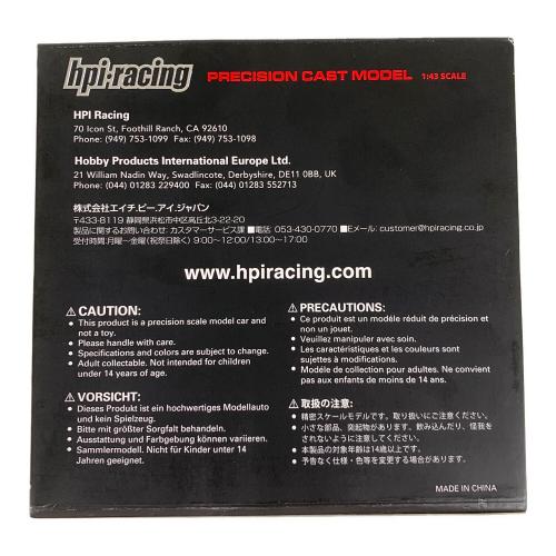 hpi-racing　SPECIFICATION ミニカー Sauber Mercedes C9 1988 Le Mans