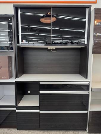 入江木工 (イリエモッコウ) レンジボード ブラウン 2016年製 2枚扉 幅116.5㎝