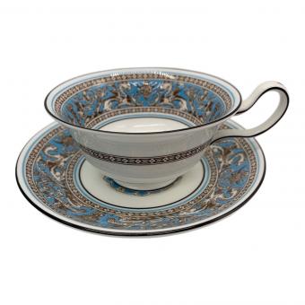 Wedgwood (ウェッジウッド) ティーカップ&ソーサー フロレンティーン ターコイズ