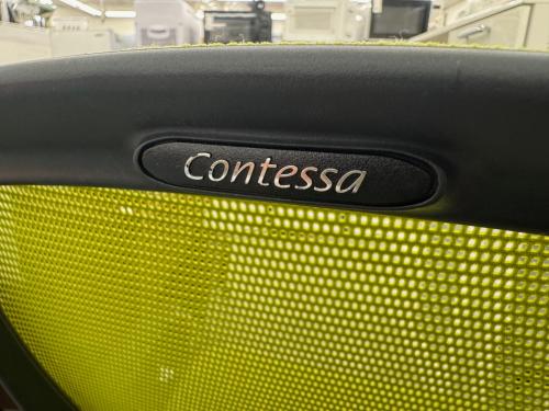 オカムラ オフィスチェア 黄緑 CM71AB　Contessa