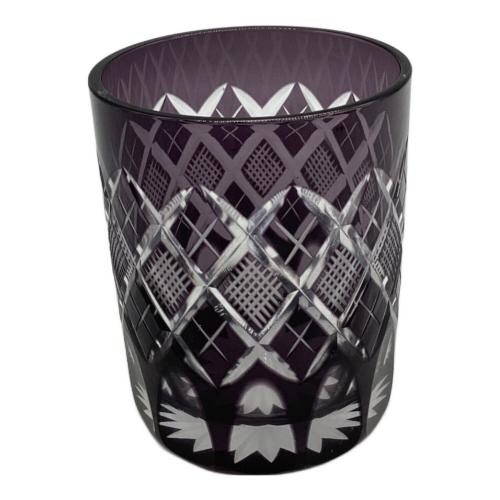 太武朗工房 (タブロウコウボウ) 江戸切子 オールドグラス 矢来ななこ紋