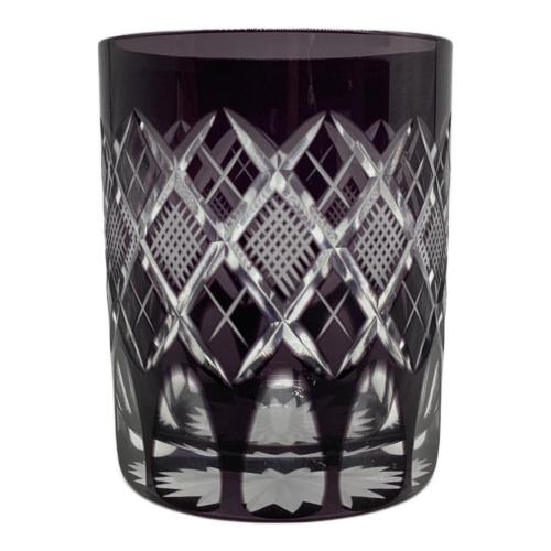 太武朗工房 (タブロウコウボウ) 江戸切子 オールドグラス 矢来ななこ紋