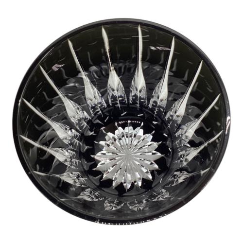 太武朗工房 (タブロウコウボウ) 江戸切子 剣菱紋 オールドグラス（黒）