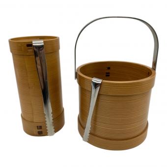 曲げわっぱ アイスペール 水差し付