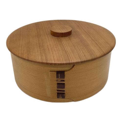 栗久 (クリキュウ) 菓子器（脚付） ヨゴレ有 大館曲げわっぱ