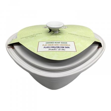 LE CREUSET (ルクルーゼ) ハートディッシュ SIZE 24cm ホワイト