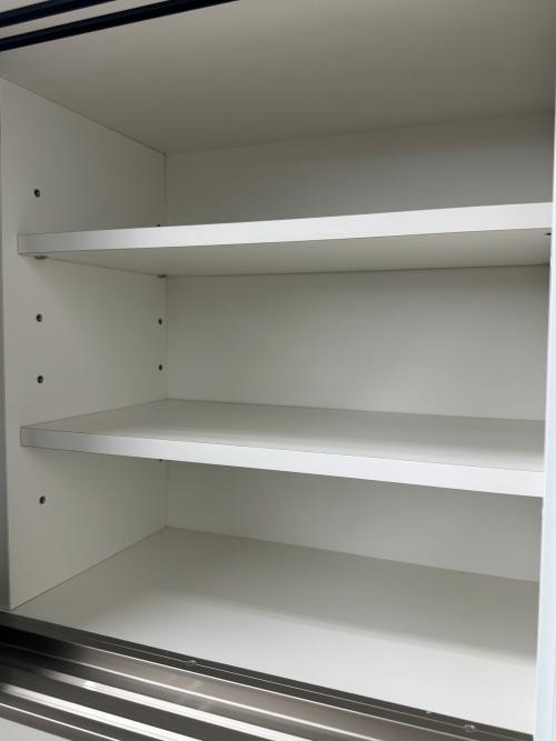 ニトリ レンジボード ホワイト 2枚スライド扉 ポスティア