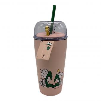 STARBUCKS COFFEE (スターバックスコーヒー) PEANUTS ステンレスコールドカップタンブラー ピンク 473ml