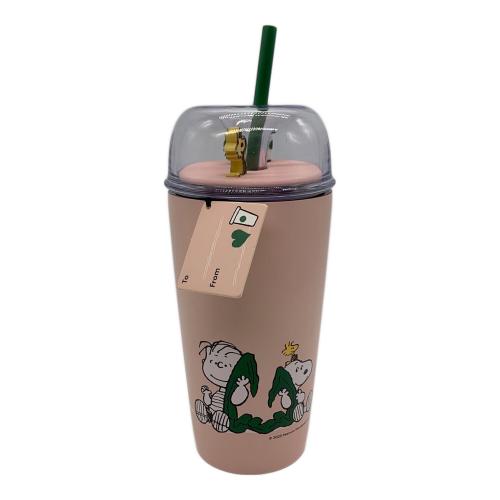 STARBUCKS COFFEE (スターバックスコーヒー) PEANUTS ステンレスコールドカップタンブラー ピンク 473ml