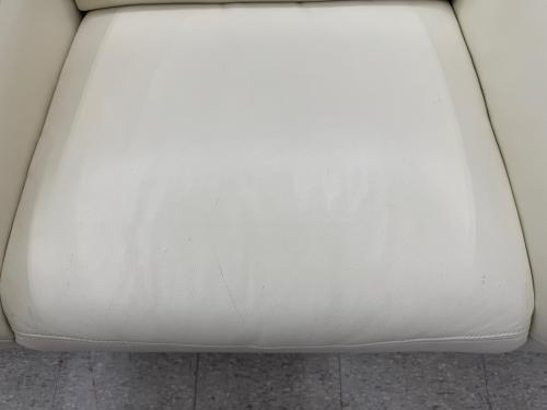 電動リクライニングソファ ホワイト 2人掛け