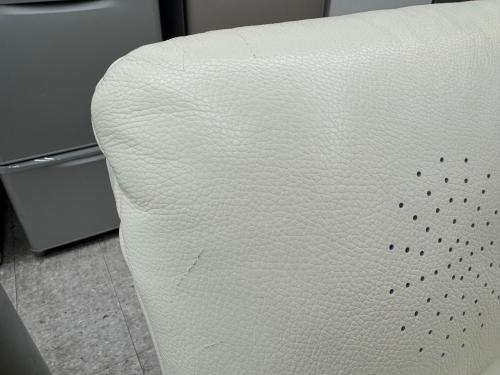 電動リクライニングソファ ホワイト 2人掛け