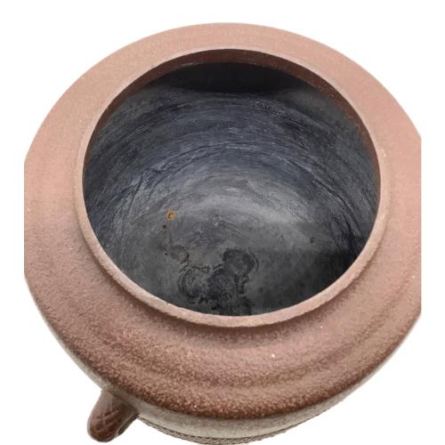 佐藤浄清 (サトウジョウセイ) 尻張筒釜 遠山霰地紋