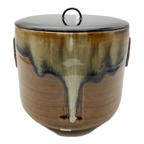 比古焼 管耳付水指 藤崎寿山 英彦山