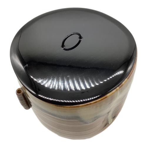 比古焼 管耳付水指 藤崎寿山 英彦山