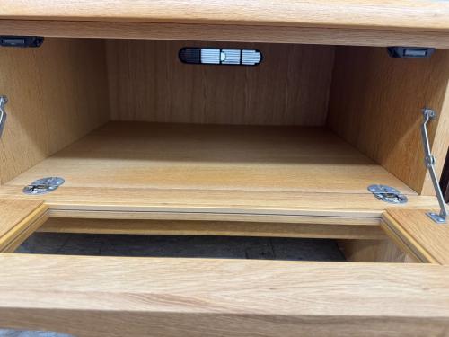 起立木工 (キリツモッコウ) ナラ材TVボード ナチュラル 149L D-oak