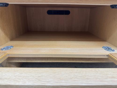 起立木工 (キリツモッコウ) ナラ材TVボード ナチュラル 149L D-oak