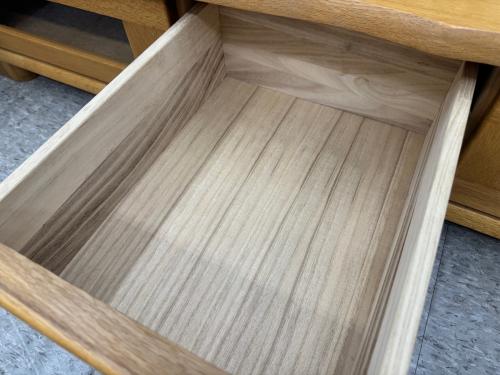 起立木工 (キリツモッコウ) ナラ材TVボード ナチュラル 149L D-oak