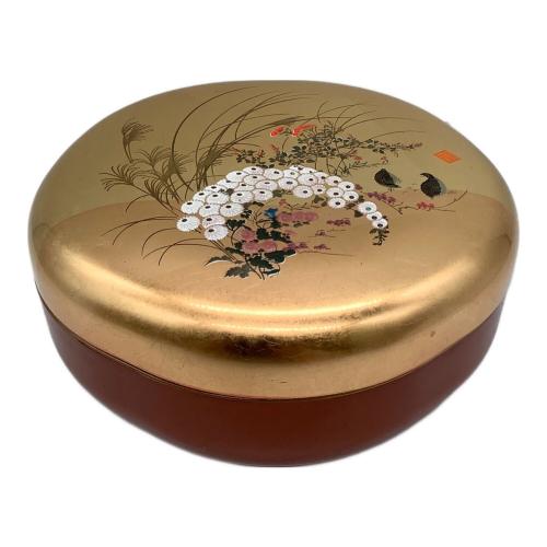 菓子鉢 金箔 漆