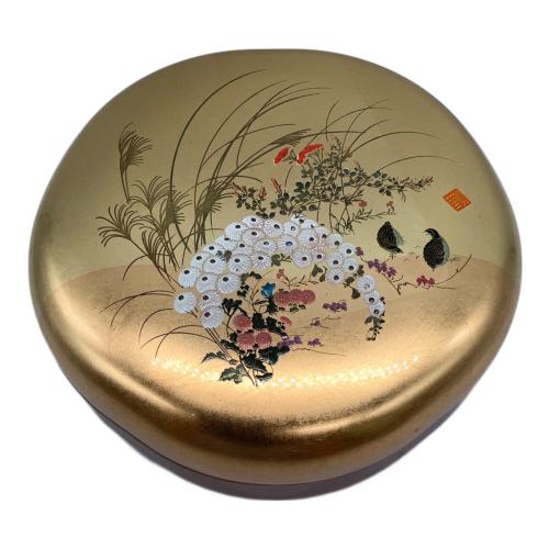 菓子鉢 金箔 漆