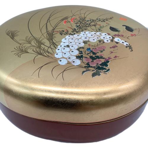 菓子鉢 金箔 漆