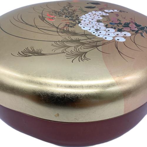 菓子鉢 金箔 漆