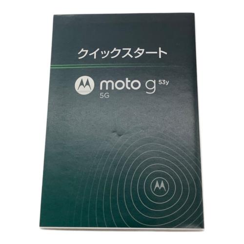 MOTOROLA (モトローラ) moto g A301MO サインアウト確認済 352304692855596 ○ Y!mobile 修理履歴無し 128GB ー 程度:Aランク 2023年発売