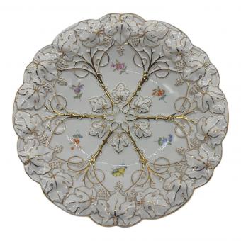 Meissen (マイセン) サービングプレート 26.5cm ゴールドヴァインレリーフ